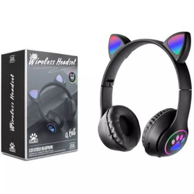 Resim Subzero SW78 Kedi Kulaklı Bluetooth Kulaklık | LED Işıklı, Katlanabilir, Kablosuz Kulaküstü 