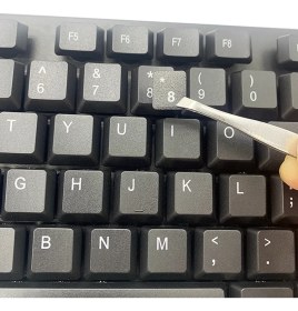 Resim Derwell Türkçe Q Klavye Etiketi Laptop Pc Sticker Pvckeyboard Sticker Silinmez Kolay Yapışır Aşınmaya Dayanıklı Klavye Çıkartma Stikeri 3 Adet 
