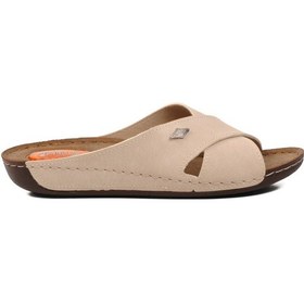 Resim Ayakmod 08-086 Bej Kadın Terlik 001 