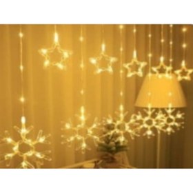 Resim Kiosk Kar Tanesi Perde Led 