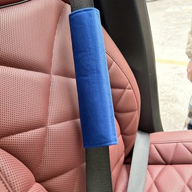 Resim 1 Adet Uygun Yumuşak Fırçalanmış Araç Koltuk Kemeri Omuz Koruyucu - Rahat, Kaymaz Yastık Kayışı Kılıfı Canlı Mavi Renkte Sürüş Konforu & Stil İçin, Araç Güvenliği Artırma|Canlı İç Tasarım| Omuz Ped, Koltuk Kemeri Kılıfı Omuz Kayışı 