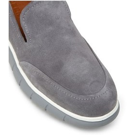 Resim Deery Erkek Hakiki Süet Gri Loafer Ayakkabı - 02044mgrıe01 