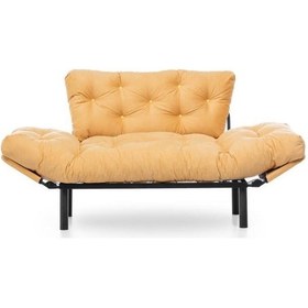 Resim Pafu Nitta İkili Kanepe Hardal 