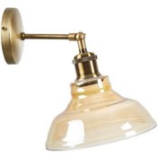 Resim Mylights Vintage Eskitme Bal Camlı Rustik Aplik Duvar Lambası Bal 