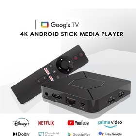 Resim FS1PRO TEKNOLOJI 4k Android Tv - Lisanslı Android Tv Box S / Media Player - Android Tv Stick 2024 Pro 