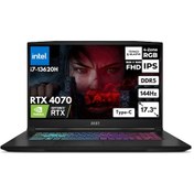 Resim MSI Katana 17 B13VGK-1030XTRHMF50 i7-13620H 48 GB 2 TB SSD RTX4070 17.3" W11H Dizüstü Bilgisayar 