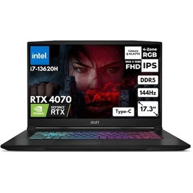 Resim MSI Katana 17 B13VGK-1030XTRHMF50 i7-13620H 48 GB 2 TB SSD RTX4070 17.3" W11H Dizüstü Bilgisayar 