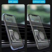 Resim Mobil Cihazlar İçin Tasarlanmış, Hava Kanallarına Klipslenerek Takılan Manyetik Telefon Tutucu, IPhone'lar, Xiaomi ve Samsung İçin Uygun. 