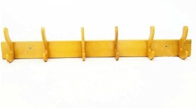 Resim Nostaljik Askı Ahşap Duvar Askısı 6 Kancalı 