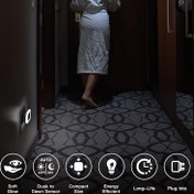 Resim 2/4 adet Akıllı LED Gece Lambası Fişli - Otomatik Alacakaranlık'tan Şafağa Sensör, Yatak Odası, Banyo, Tuvalet, Merdivenler, Mutfak için Kompakt Soğuk Beyaz Gece Işığı - Enerji Verimli, Güvenlik ve Rahatlık Garantili 