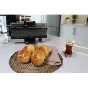 Resim Sevenlex Çok Amaçlı Tost Lahmacun Ekmek Bazlama ve Izgara Makinesi 