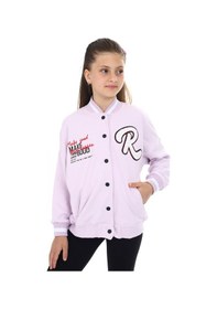Resim Toontoy Kız Çocuk Baskılı Kolej Hırka Açık Lila 