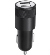 Resim Soillium Iki Usb Girişli Araç Metal Çakmaklık Şarj Aleti Çift Girişli Oto Şarz Cihazı Soketi Siyah 