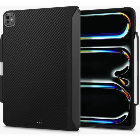 Resim Spigen iPad Pro 11" (2024) Kılıf Enzo Aramid OneTap Metal Ring MagFit Black - ACS07019 