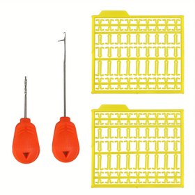 Resim 4 Adet Sazan Balıkçılığı Yem Takımı Seti - Yüksek Kırılma İndeksli Polimer İğne Salıncak Matkap Seti, saç tokası Matkabı ve İğne İğnesi ile 