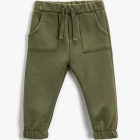 Resim Erkek Bebek Basic Jogger Eşofman Altı Cepli Beli Bağlamalı 
