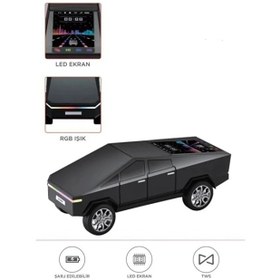 Resim D68 Cyber Model Araba Tasarımlı Bluetooth Hoparlör 15w Güçlü Ses Rgb Led /tws/usb Siyah 