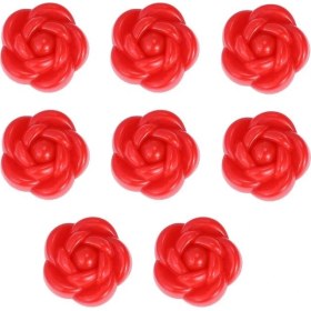 Resim 8 Adet Kırmızı Gül Desenli Yorgan Nevresim Sabitleme Klipsi Yorgan Kayma Önleyici 