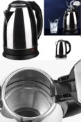 Resim Utelips Yarımküre Paslanmaz Çelik Elektrikli Su Isıtıcısı Kaynayan Kettle 1800 Ml Hacimli Lüx Ömürlük Kettle 