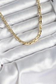 Resim Ceylan Adam Pirinç Gold Renk 60 Cm Zincir Kadın Kolye Çok Renkli 