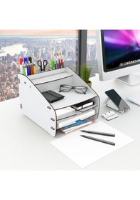 Resim Design Otto Fx Medium Modest 6 Renk Evrak Rafı Masaüstü Organizer Beyaz 