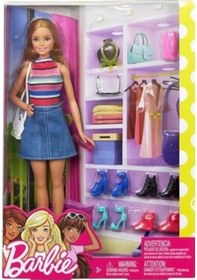 Resim Barbie Bebek ve Muhteşem Aksesuarları Oyun Seti Fvj42 