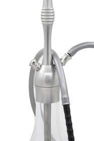 Resim nargilestore Elite Nargile Takımı - Full Set - 1Kg Nargile Kömürü+Spider Toprak Lüle+Yanmaz Közlük - Gri 