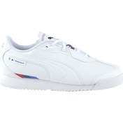 Resim Puma Bmw Motorsport Roma Stradale Erkek Beyaz Spor Ayakkabı 308617-02 Beyaz 