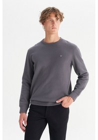 Resim Wrangler Erkek Gri Regular Fit Bisiklet Yaka Sweatshirt-w242262 Gri 