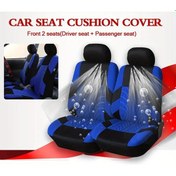 Resim Lumaworld Siyah-mavi İki Ön Koltuk İçin Renault Megane Dacia Duster Polyester Koltuk Kılıfı 
