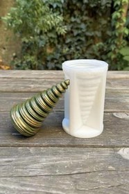 Resim Rufus Concept Disk Çam Ağacı Silikon Mum Kalıbı 