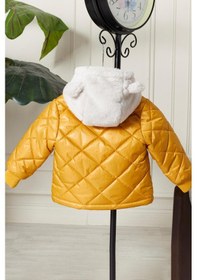 Resim Benitto Kids Benittokids Erkek Bebek Çocuk Kulaklı Kapüşonlu Mont 51323 Sarı 