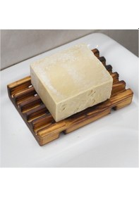 Resim Eskitme Görünümlü Ahşap Sabunluk 