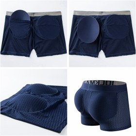 Resim JOCKMAIL Erkek Spor İç Çamaşırı Kalça Kaldırma Boksör Külotu, Sünger Pedli Erkek Şort ve Trunk 