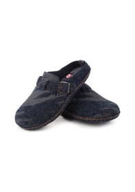 Resim Gezer 15405 Erkek Keçe Sessiz Kaymaz Hafif Taban Ev Misafir Terliği Lacivert 