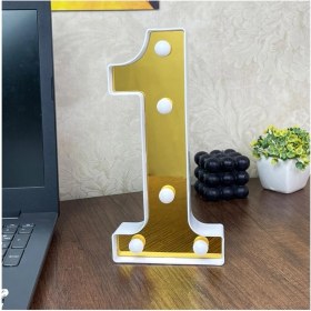 Resim Normadia Büyük Boy LED Işıklı 3D Rakam Sayı Doğum Günü Kutlama Dekoru 