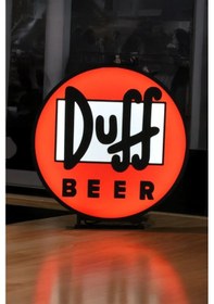 Resim Simpsons Duff Beer Tasarımlı Gece Lambası Çok Renkli 