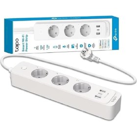 Resim Aesco P300, 1.5m, 3'lü Akıllı Wi-Fi Priz, 18 W Hızlı Şarj, Uzaktan Kontrol, Kolay Kurulum ve Kullanım, Amazon Alexa, ve Homekit Desteği 