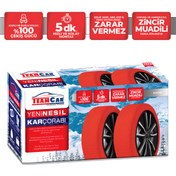Resim durmaz tuning Teamcar Kar Çorabı 195/60/R16 Uyumlu Large Active Serisi Zincir Muadili 