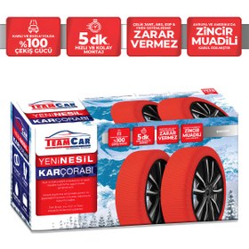 Resim Genel Markalar Teamcar Kar Çorabı 215/35/R18 Uyumlu Medıum Active Serisi Zincir Muadili 