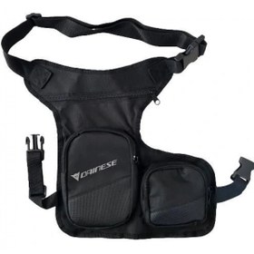 Resim Dainese Motosiklet Bacak Çantası Reflektörlü Gri 2 Cepli 