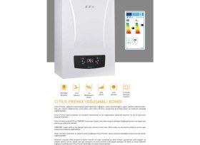 Resim E.C.A Eca Citius Premix 24KW Erp Yoğuşmalı Hermetik Kombi+Baca Kiti 
