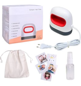 Resim Goldpix Mini Isı Transfer Baskı Makinesi Çok Fonksiyonlu Renkli LCD 2 kg Ağırlık 