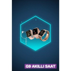 Resim Kadınlar Için 3 Kordonlu Akıllı Saat ve Dijital Göstergeli Powerbankli Bluetooth Kulaklık Dok 