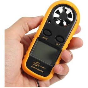 Resim Xiyyadms El Tipi Dijital Rüzgar Hızı Ölçer, 0.3-30m/s Aralığı, Lcd Ekran, Isı Ölçümü, Cr2032 Pil Dahil, Dışortam Ve Endüstri Kullanıma Uygun 