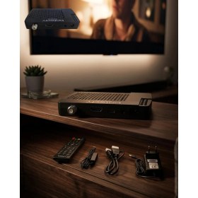 Resim Tios Shop Krm Yüksek Performanslı Hd Uydu Alıcı Çoklu Dil Desteği USB Film Izleme Özelliği Krm 
