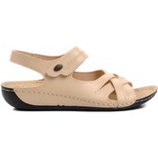 Resim Bej Kadın Düz Sandalet Ayakmod 16.035 Z Bej 