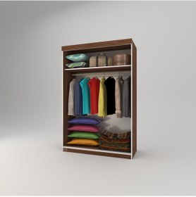 Resim Kenzlife Gardırop Sürgülü Kapaklı Kapılı Karanfil120 Cvz Gardolap Dolap 