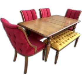 Resim Bengimobilya Masa Fitil Tarak Açılır Masa Kapitone Papel Sandalye Torna Ayak O 