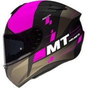 Resim MT Helmets Mt Kask Mt Targo Rigel A8 Mat Fluor Pink Kadın Motosiklet Kaskı 